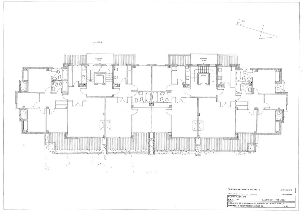 VEINTE VIVIENDAS EN M. PELAYO. CASTRO